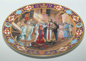 Royal Doulton Kings and Queens of the Realm PN74 plate | The Wedding of Richard I | LE 1020 + cert