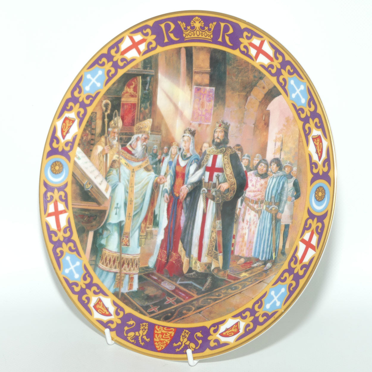 Royal Doulton Kings and Queens of the Realm PN74 plate | The Wedding of Richard I | LE 224 + cert