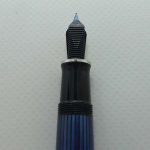 Pelikan M805 Souveran Fountain Pen | Black and Blue | EF nib | original boxing