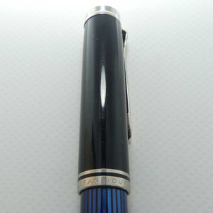 Pelikan M805 Souveran Fountain Pen | Black and Blue | EF nib | original boxing