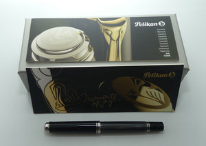 Pelikan M805 Souveran Fountain Pen | Black and Grey Streseman | EF nib | original boxing