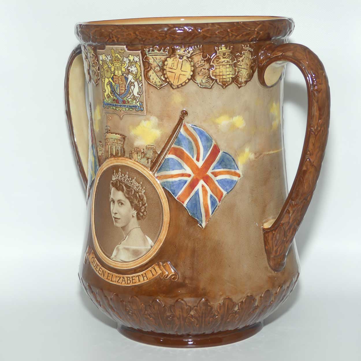 Royal Doulton Royalty Commemorative Loving Cup | Queen Elizabeth II 2 June 1953 Coronation