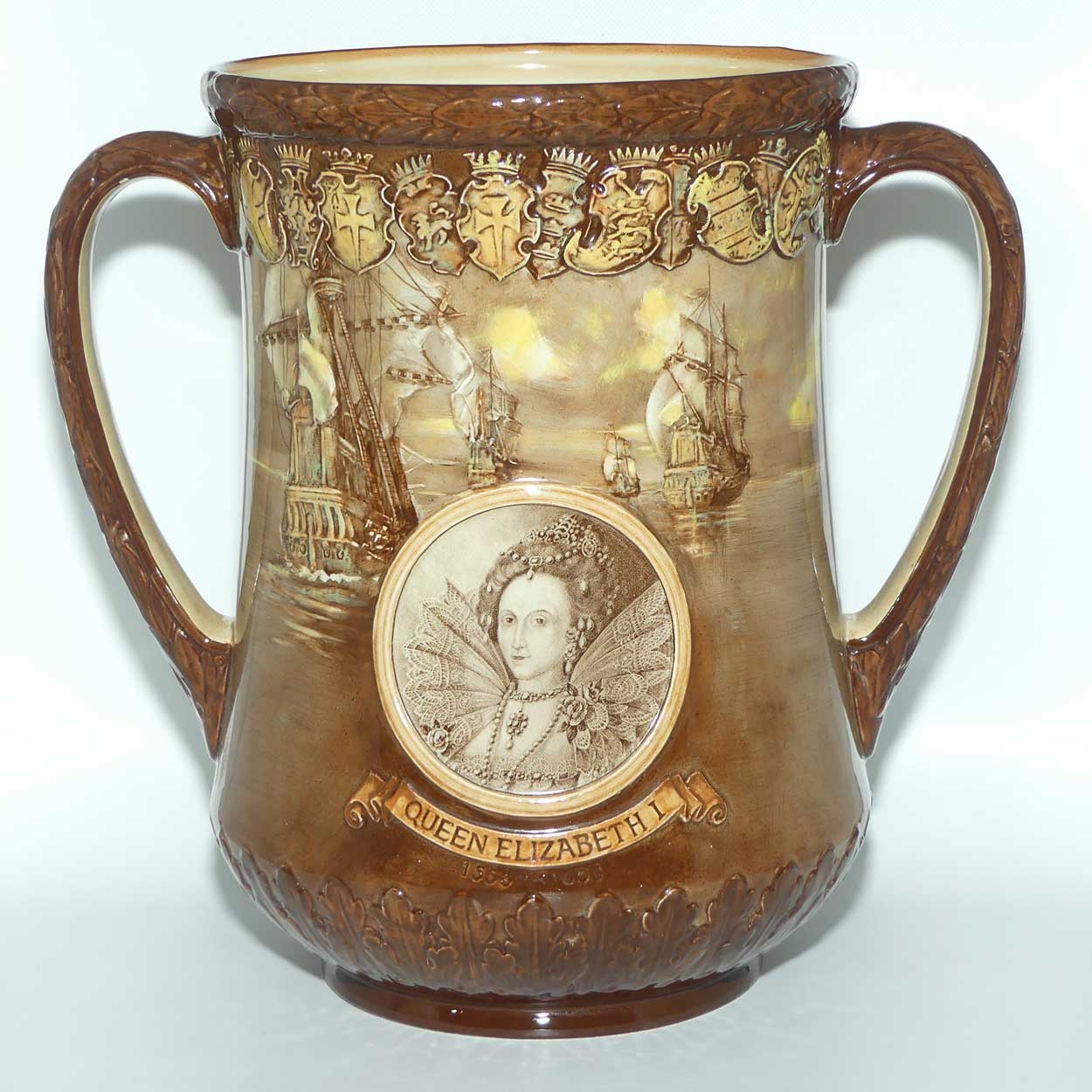 Royal Doulton Royalty Commemorative Loving Cup | Queen Elizabeth II 2 June 1953 Coronation