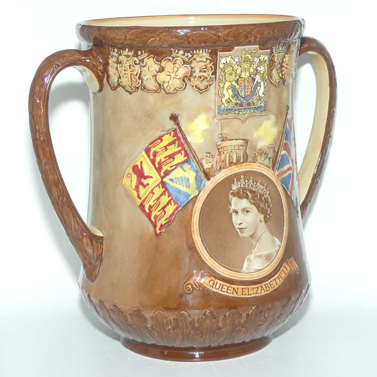 Royal Doulton Royalty Commemorative Loving Cup | Queen Elizabeth II 2 June 1953 Coronation