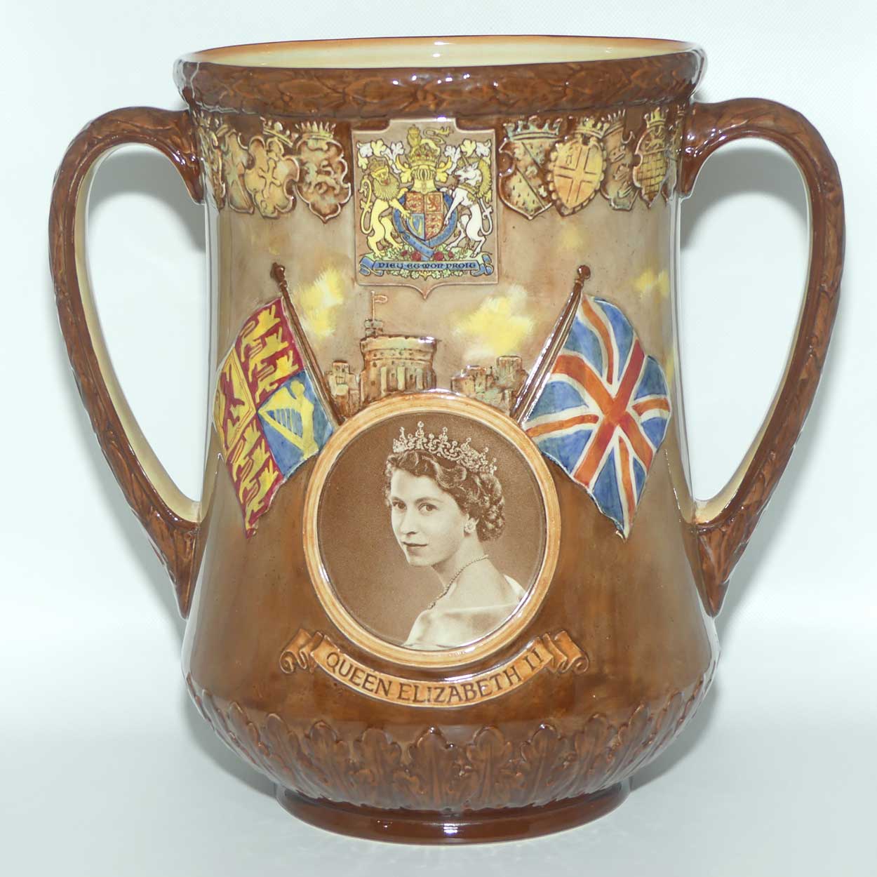 Royal Doulton Royalty Commemorative Loving Cup | Queen Elizabeth II 2 June 1953 Coronation