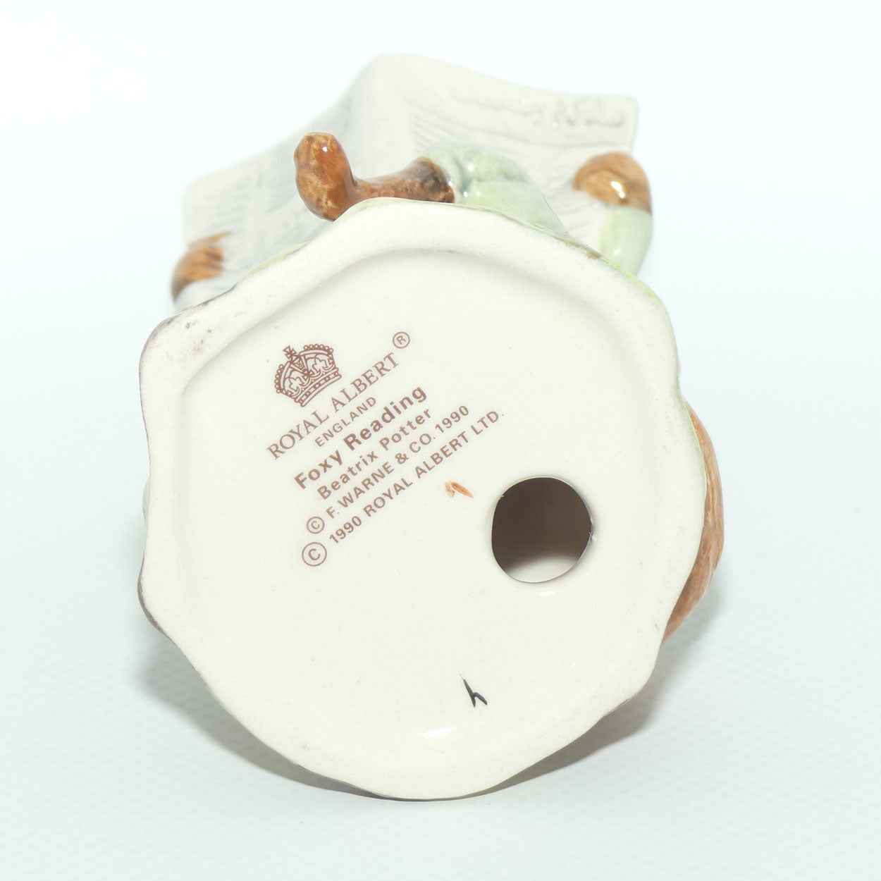 Royal Albert Beatrix Potter Foxy Reading Country News | BP6a  | boxed