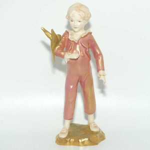 RW3087 Royal Worcester Boy with Parakeet | Colour 7 Variation