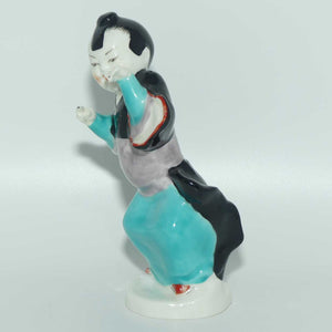 RW3362 Royal Worcester figure Chinoiserie Girl | Head Up