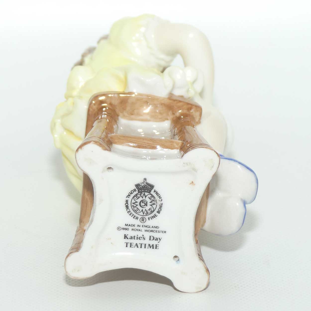 RW4474 Royal Worcester figure Katie's Day | Tea Time