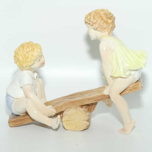 RW4515 Royal Worcester figure Boys and Girls Come out to Play | See Saw