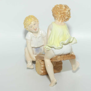 RW4515 Royal Worcester figure Boys and Girls Come out to Play | See Saw