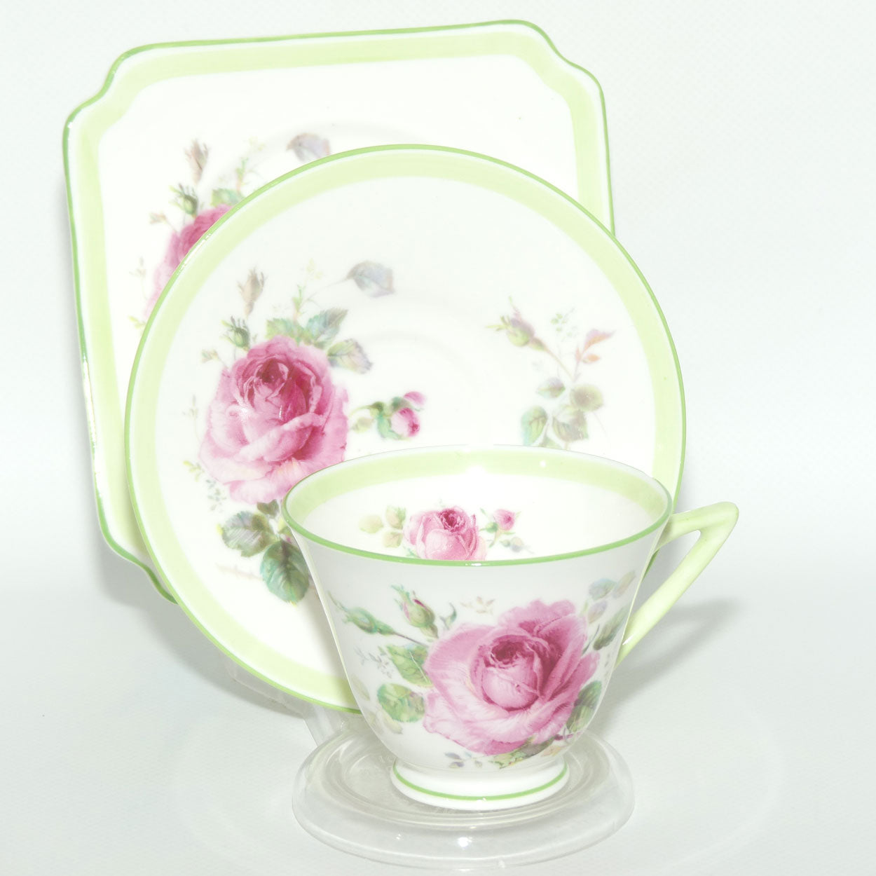 Royal Doulton June Roses tea trio V4732