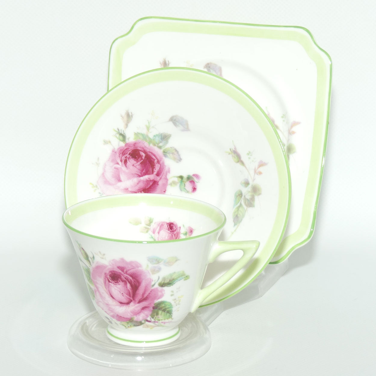 Royal Doulton June Roses tea trio V4732