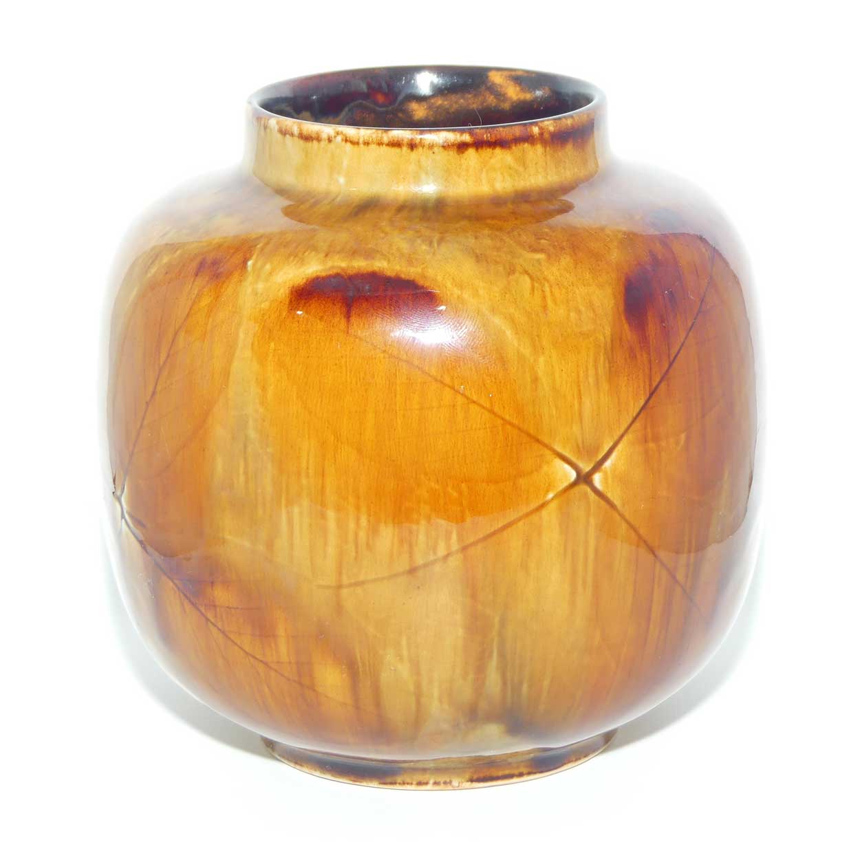 Royal Doulton Lambeth Natural Foliage ball vase X8531M