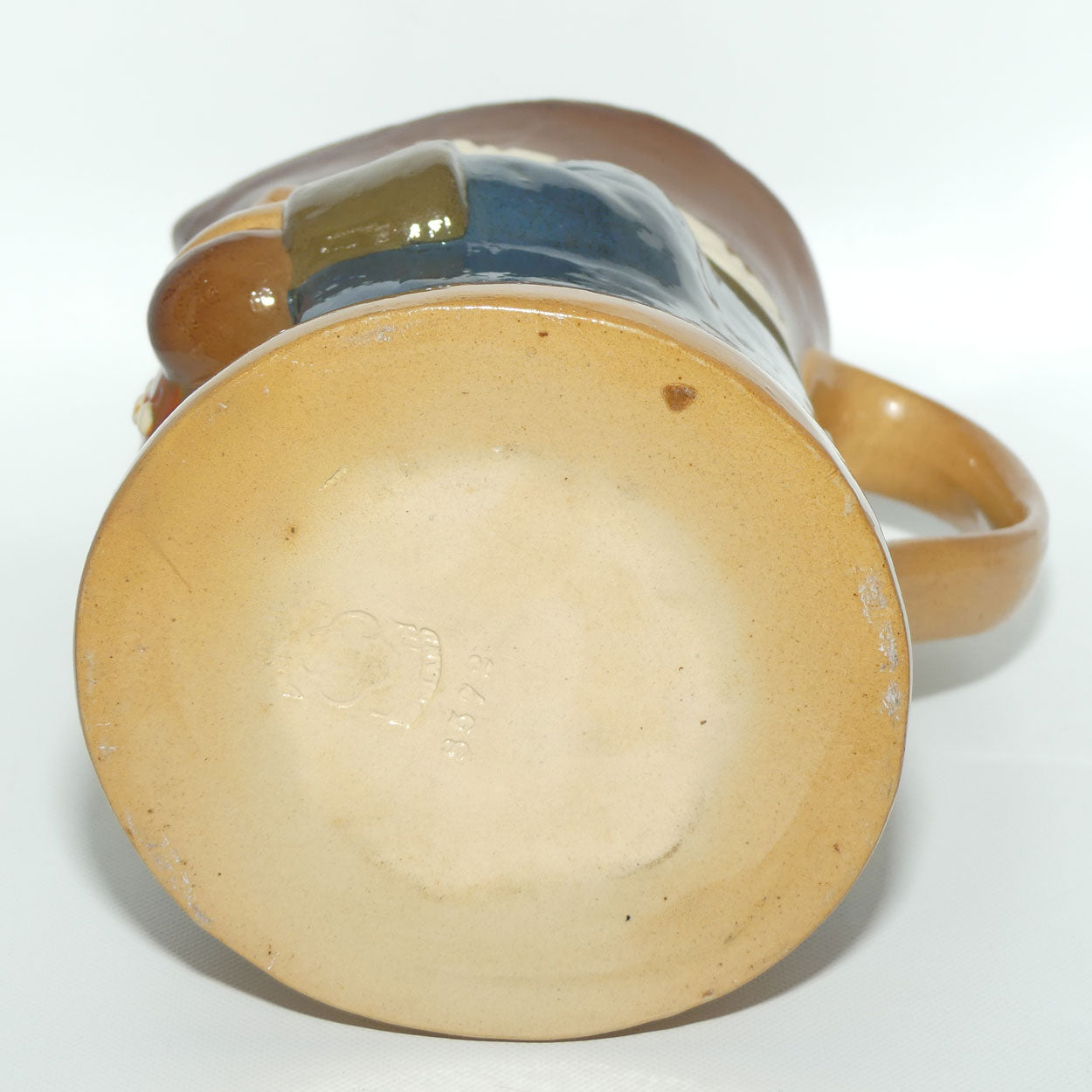 X8572 Royal Doulton Lambeth Harry Simeon The Standing Man Large toby | Smiling Face, Orange Waistcoat, Blue Jacket