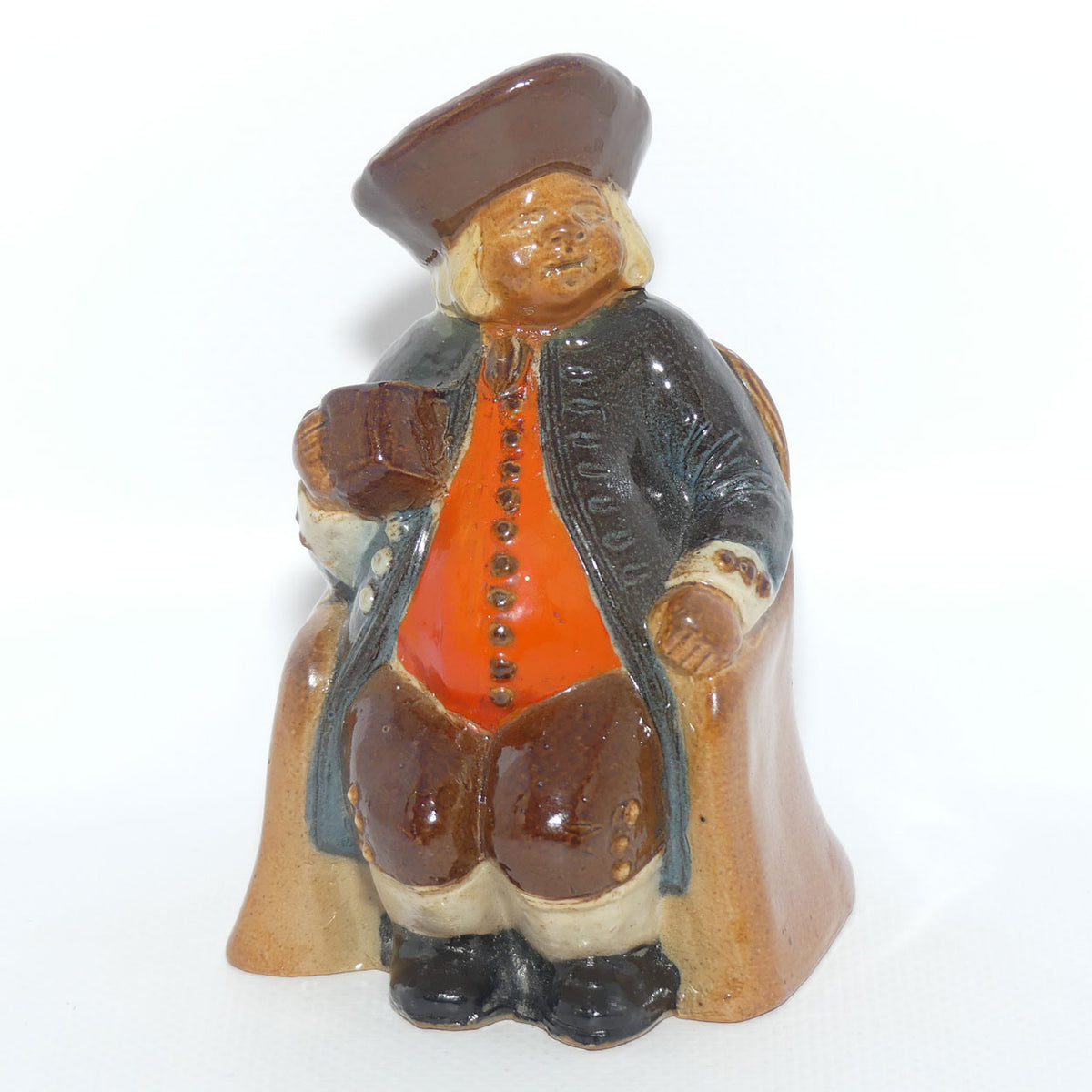 X8586 Royal Doulton Lambeth Harry Simeon Armchair Toby Ashpot | Blue Jacket, Orange Waistcoat and Brown Breeches