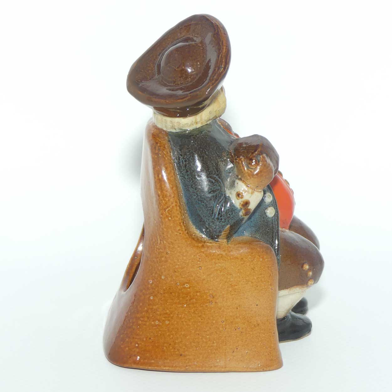 X8586 Royal Doulton Lambeth Harry Simeon Armchair Toby Ashpot | Blue Jacket, Orange Waistcoat and Brown Breeches