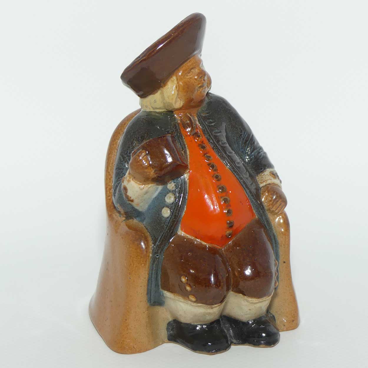 X8586 Royal Doulton Lambeth Harry Simeon Armchair Toby Ashpot | Blue Jacket, Orange Waistcoat and Brown Breeches