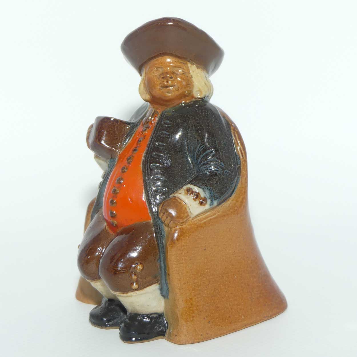 X8586 Royal Doulton Lambeth Harry Simeon Armchair Toby Ashpot | Blue Jacket, Orange Waistcoat and Brown Breeches