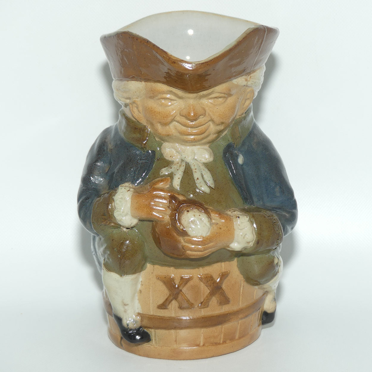 X8589 Royal Doulton Lambeth Harry Simeon Toby XX small Toby | Colourway 5 | Blue Jacket | Green Waistcoat and Breeches