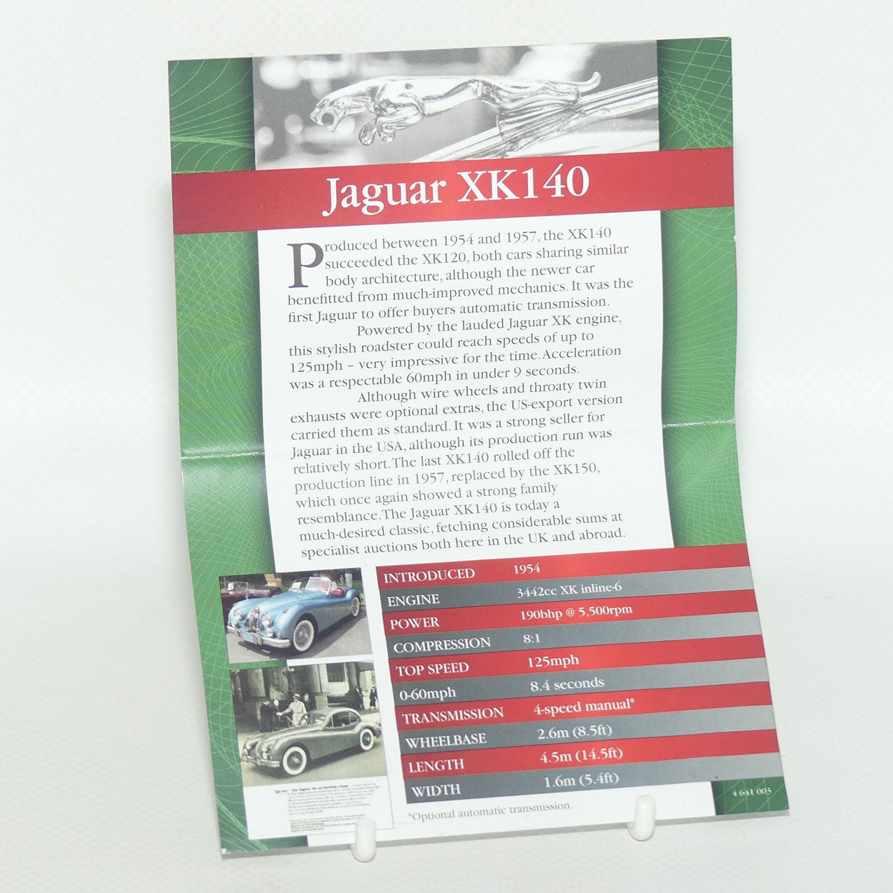 Atlas Editions 1:43 Scale Diecast  | 4641 103 | Jaguar XK140