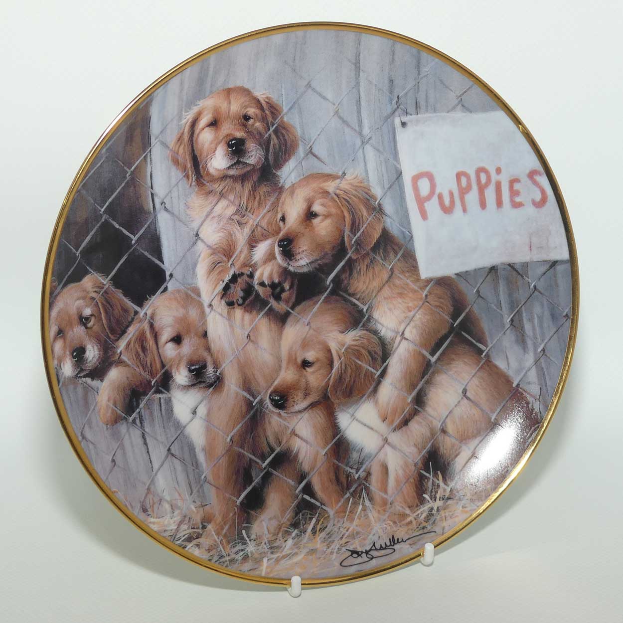 Franklin Mint | ASPCA Adopt a Puppy plate
