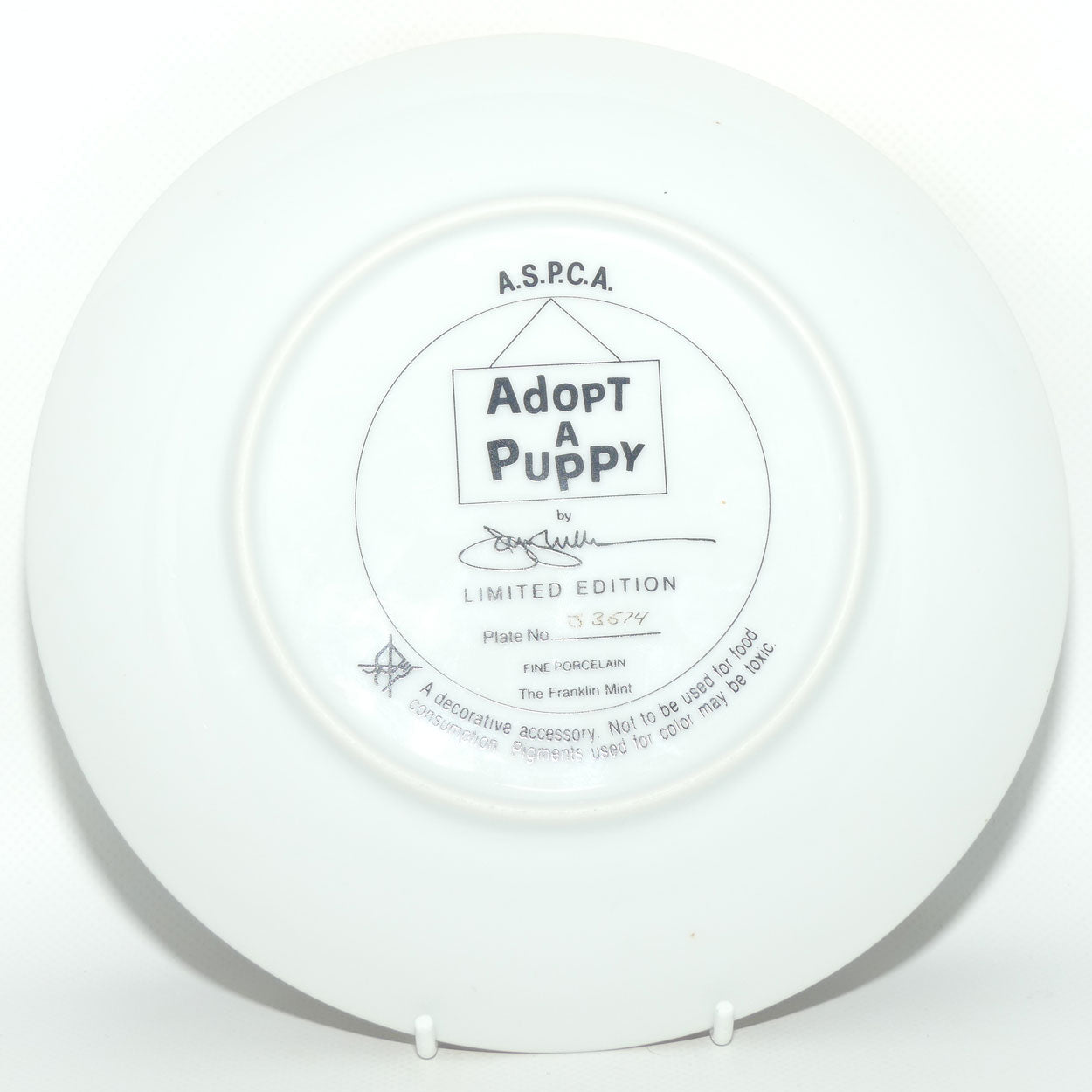 Franklin Mint | ASPCA Adopt a Puppy plate