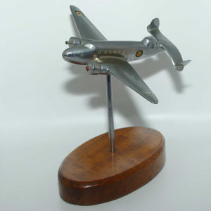 Desktop Aeroplane | Nickel plated on Wooden base | Lockheed B-14L