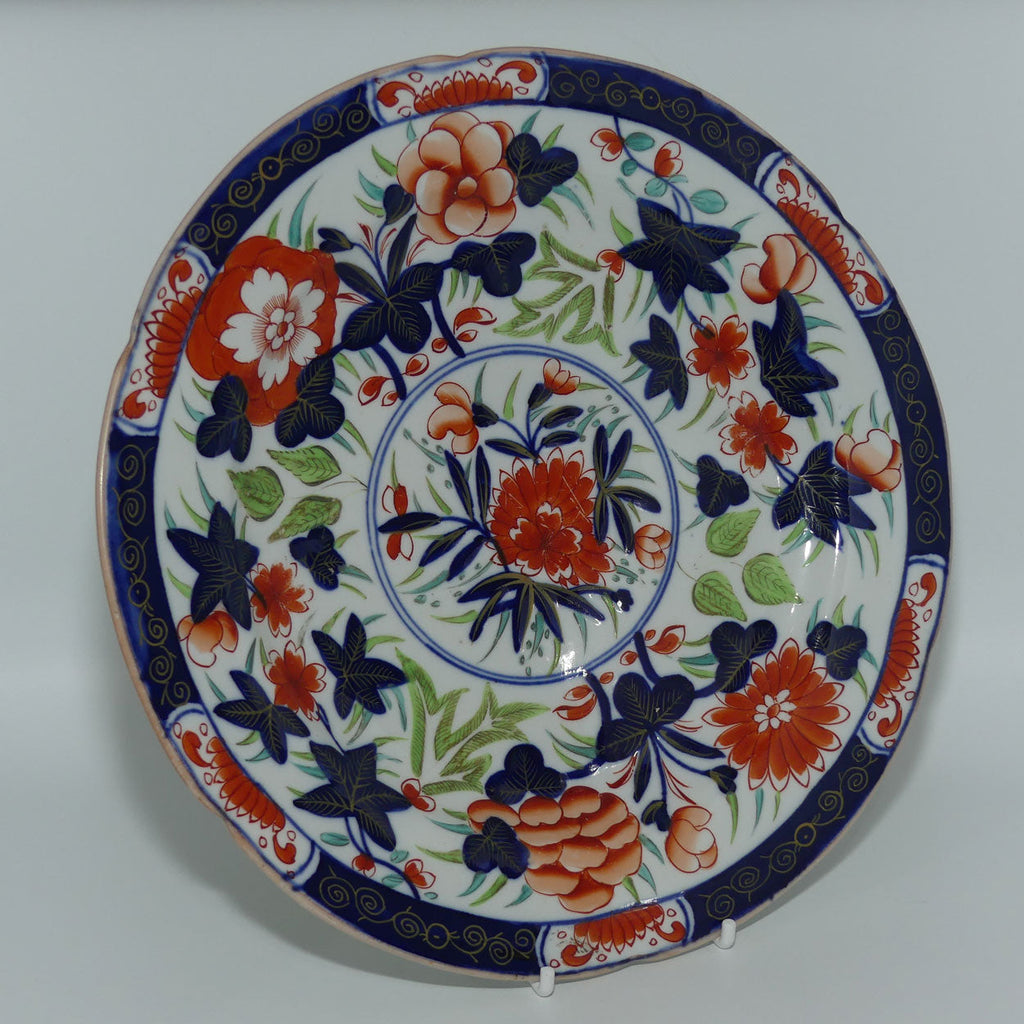 Traditional Aesthetic movement Blue, Red and White plate | c.1870