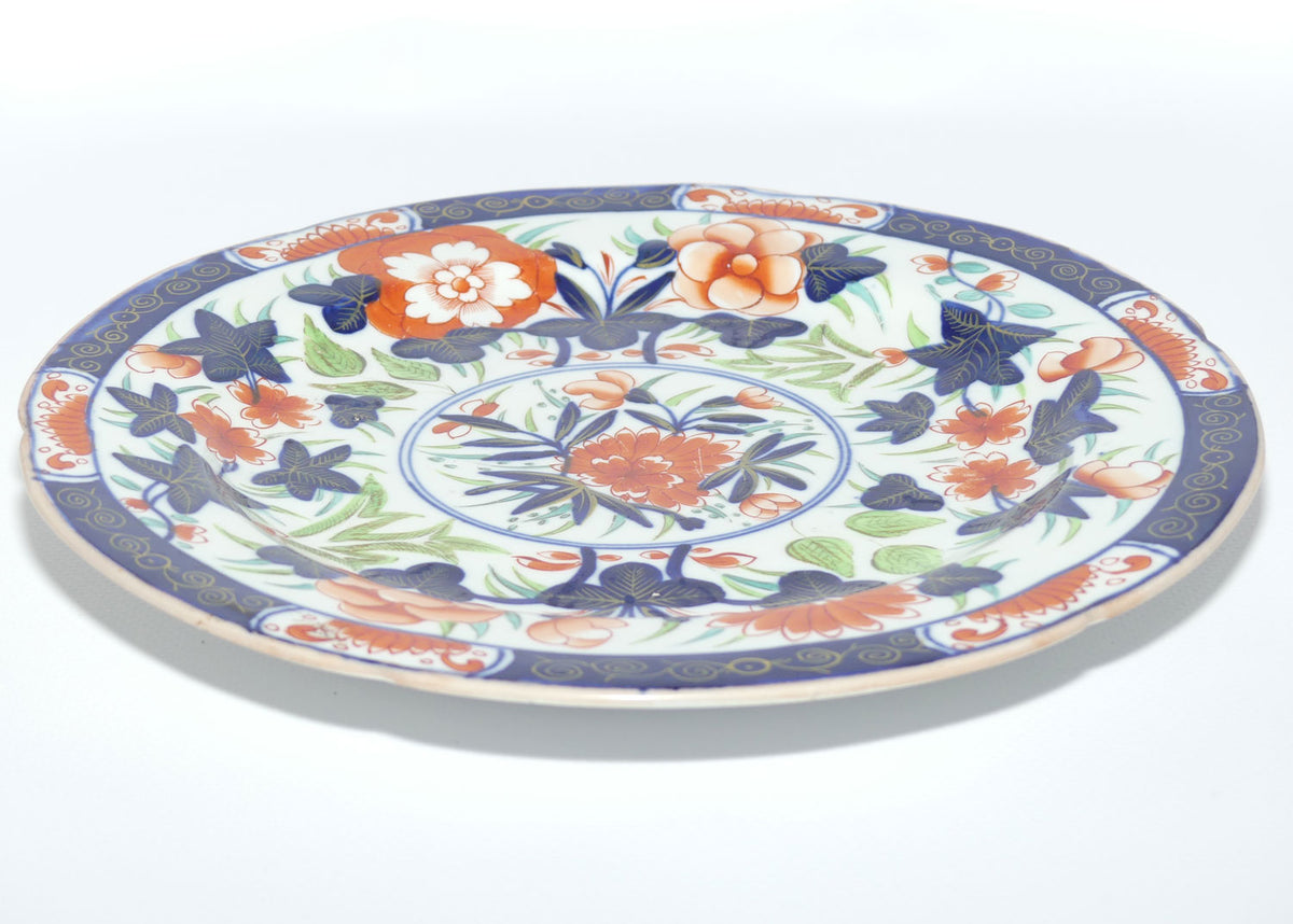Traditional Aesthetic movement Blue, Red and White plate | c.1870