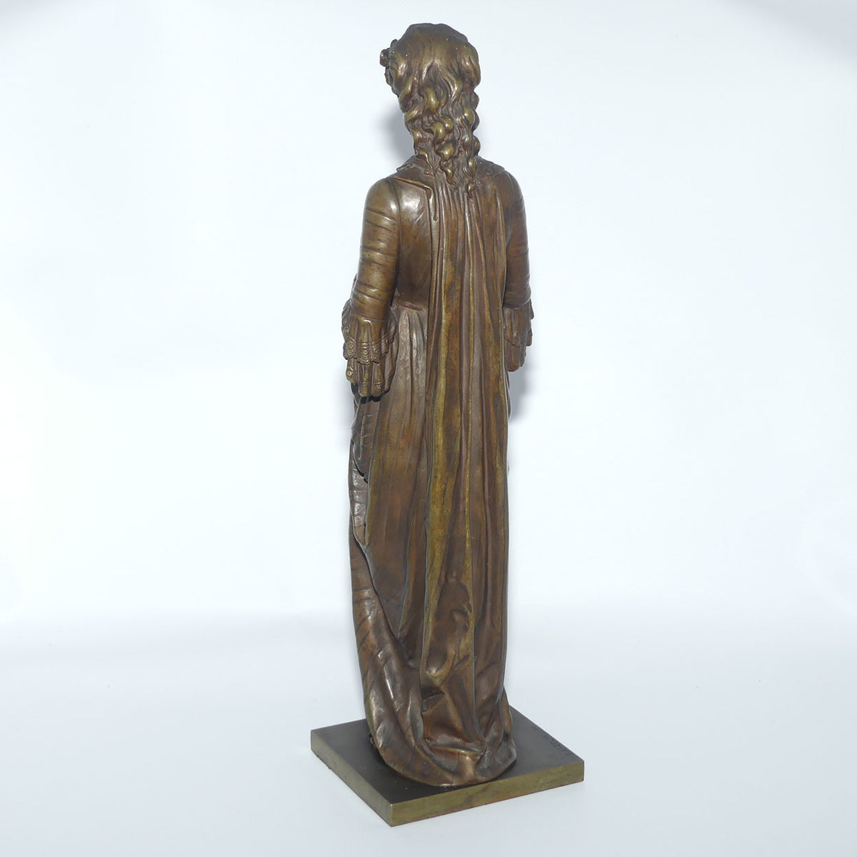 French Bronze entitled Jolie Couseuse | The Pretty Seamstress by Eugene-Antoine Aizelin
