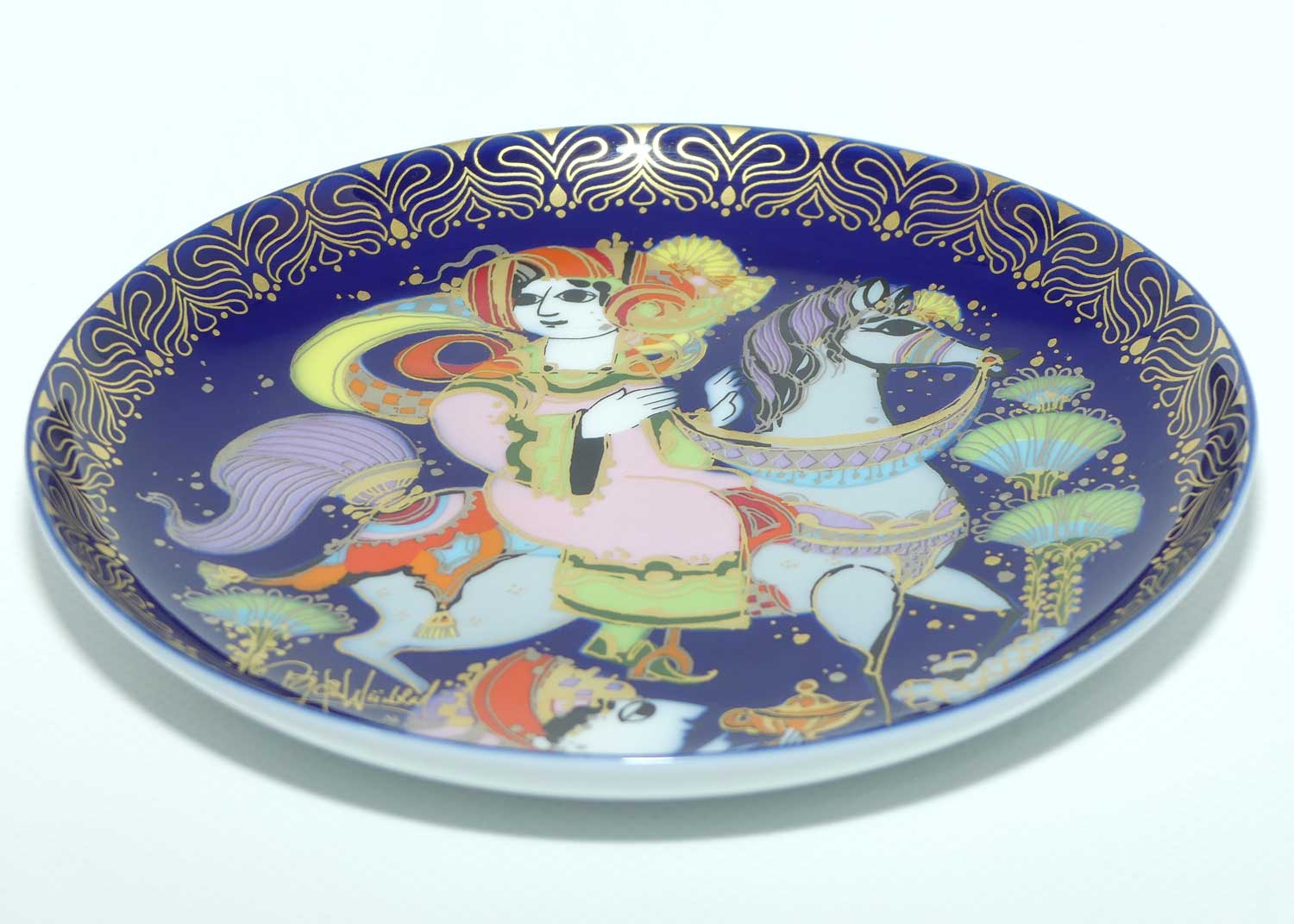 Rosenthal Bjorn Wiinblad | Aladdin and the Wonder Lamp | Aladdin rides to the Sultan's Palace | Plate 9