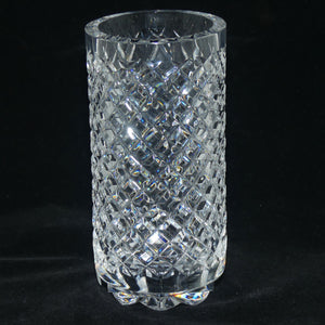 Waterford Crystal Ireland | Alana pattern diamond cut cylindrical vase