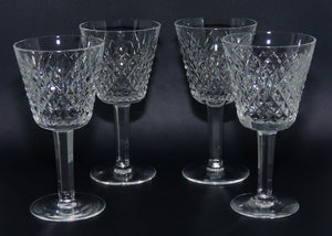 Waterford Crystal Ireland | Alana pattern | set of 4 Wine Glasses | 135ml