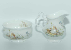 Royal Albert The World of Beatrix Potter Tea Time collection | Jemima Puddle Duck and Jeremy Fisher milk and sugar