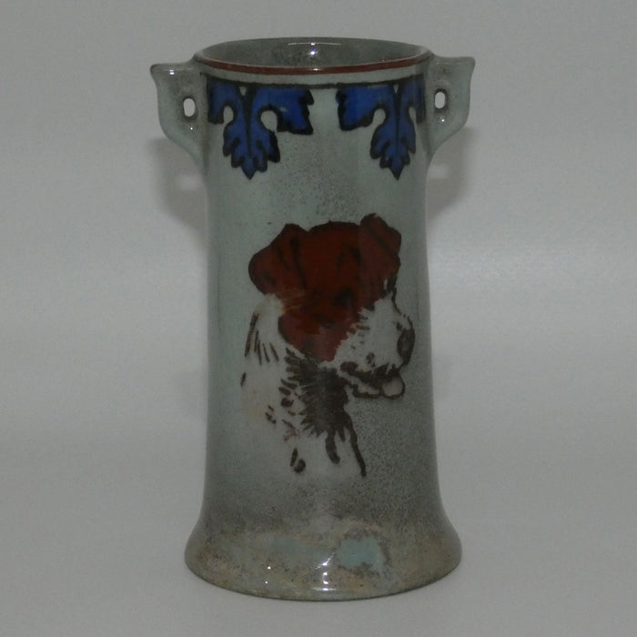 Royal Doulton Cecil Aldins Dogs vase Titanian Glaze D4525