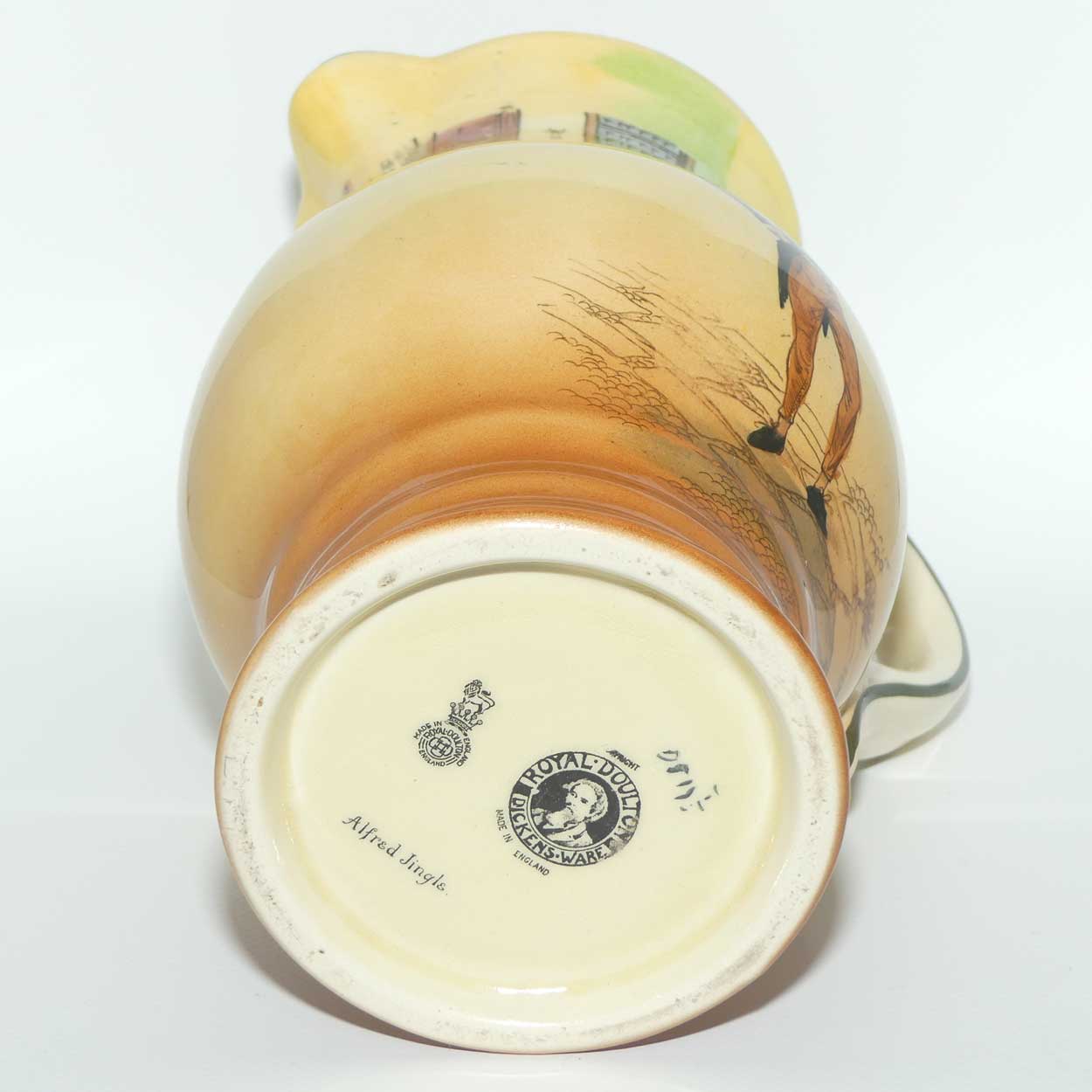 Royal Doulton Dickens Alfred Jingle Teniers shape jug D5175