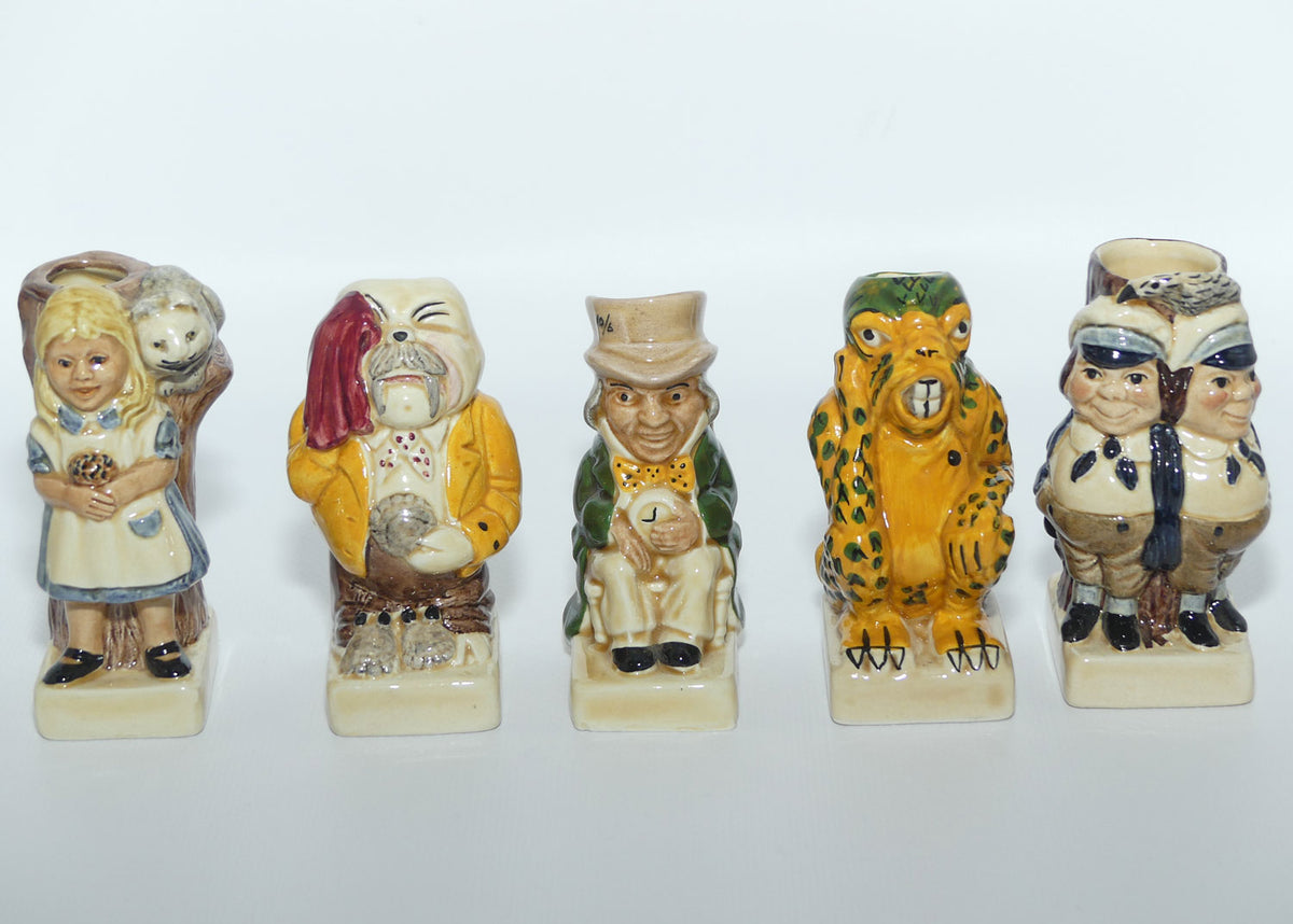 Tony Woods England | The Alice in Wonderland Toby jug collection | set of 15 jugs