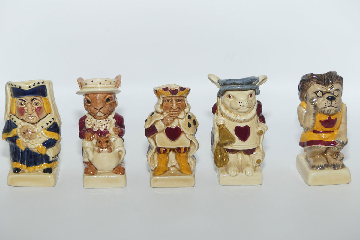 Tony Woods England | The Alice in Wonderland Toby jug collection | set of 15 jugs