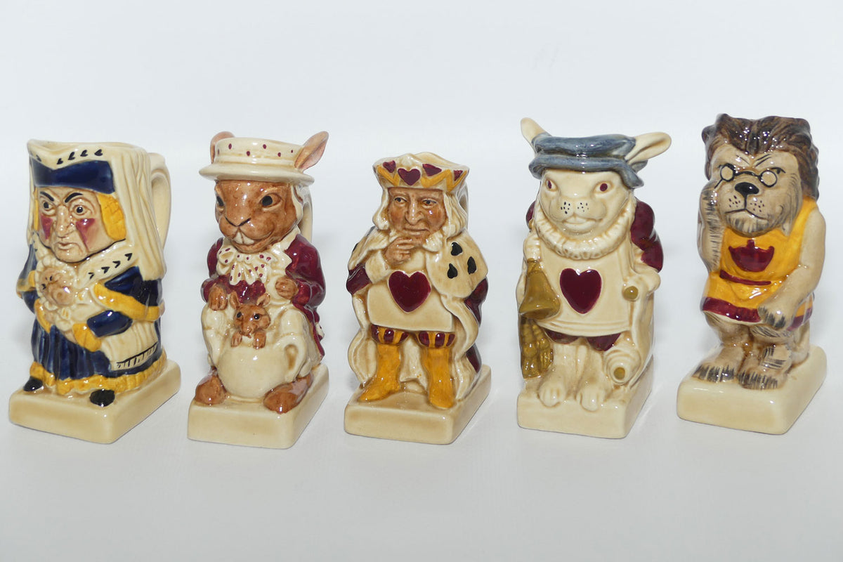 Tony Woods England | The Alice in Wonderland Toby jug collection | set of 15 jugs