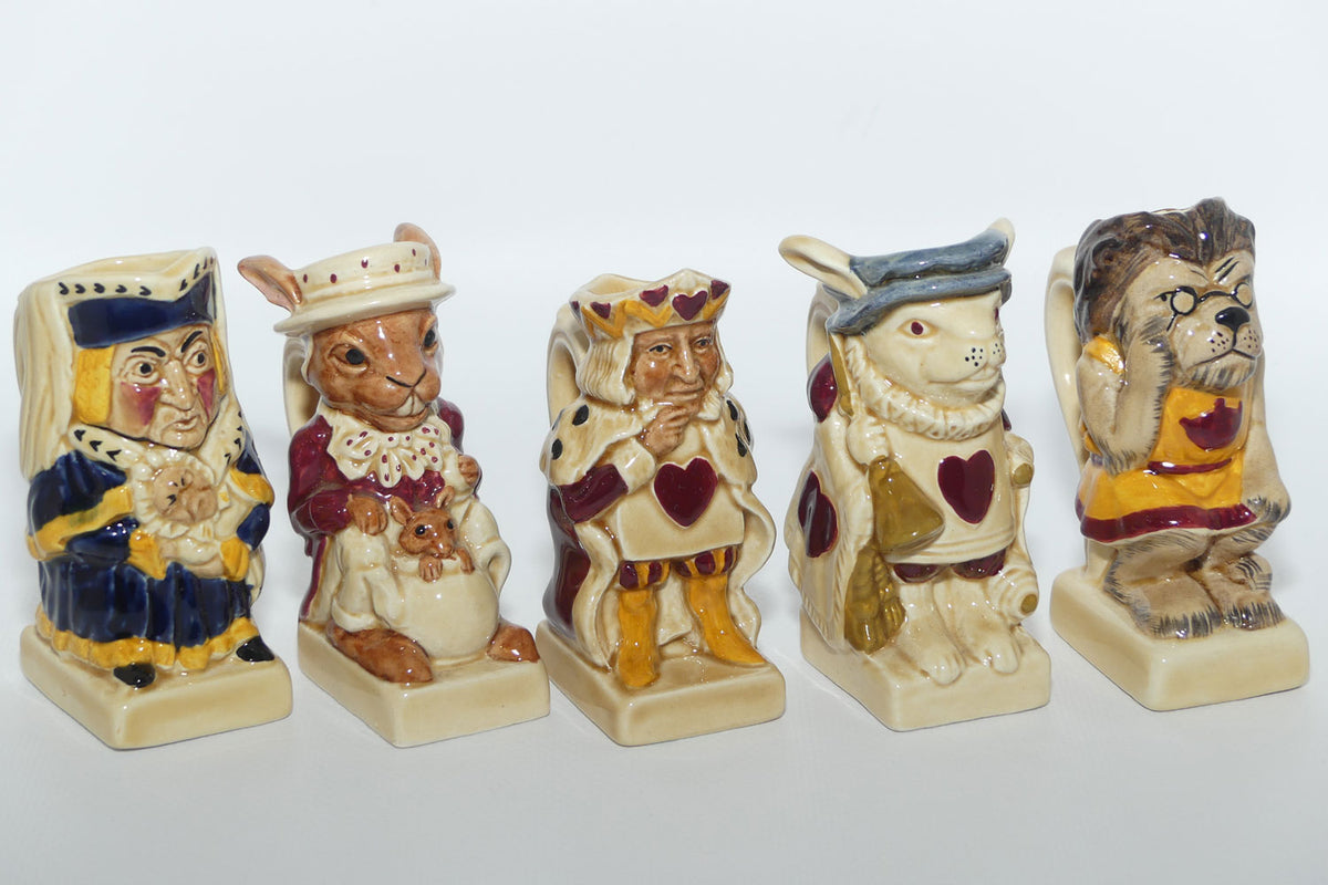 Tony Woods England | The Alice in Wonderland Toby jug collection | set of 15 jugs