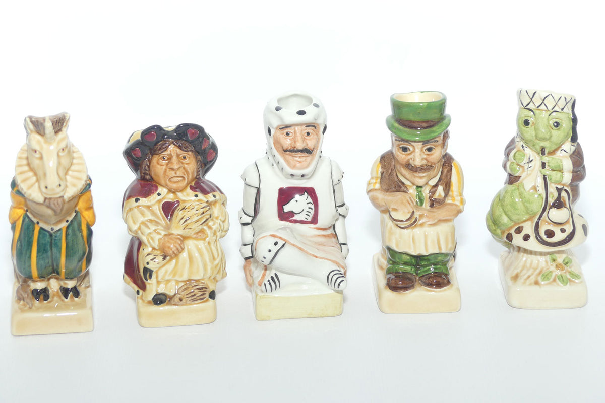 Tony Woods England | The Alice in Wonderland Toby jug collection | set of 15 jugs