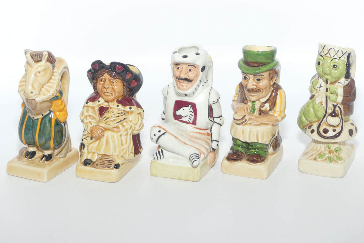 Tony Woods England | The Alice in Wonderland Toby jug collection | set of 15 jugs