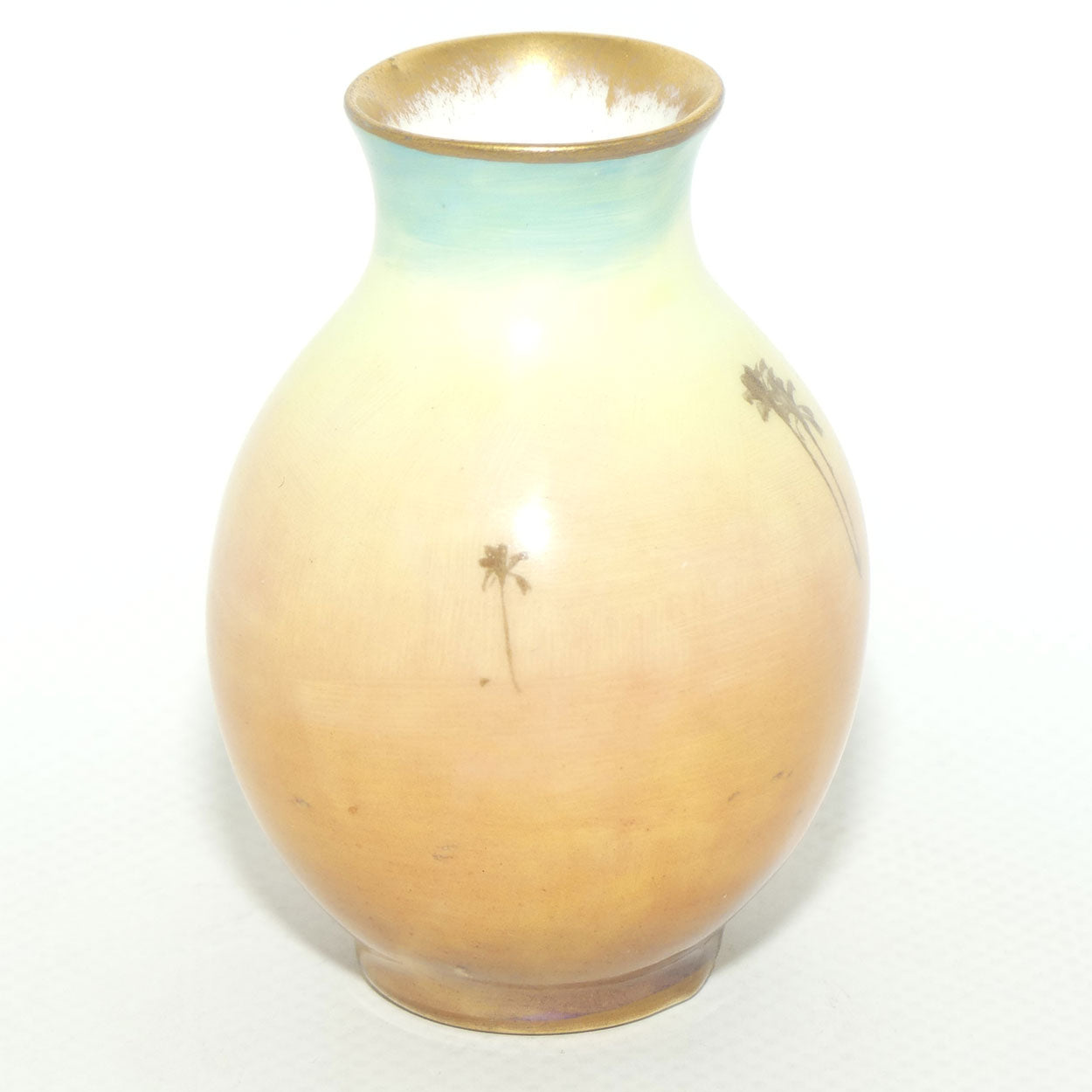 Royal Doulton hand painted & gilt Middle East Desert Scenes miniature vase | H Allen