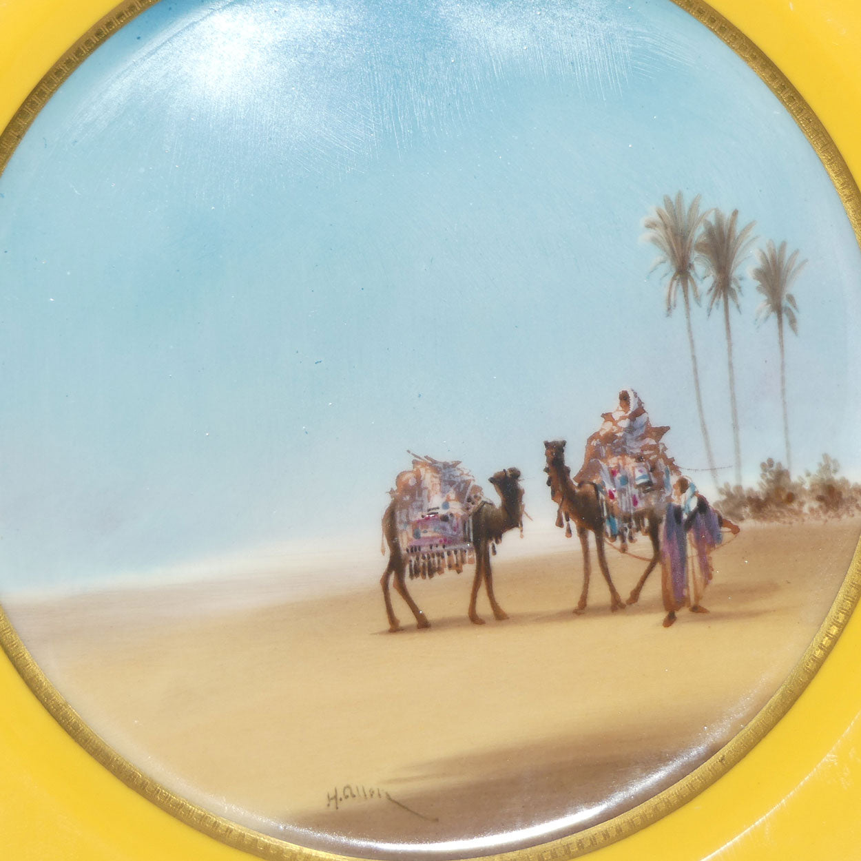 Royal Doulton hand painted Middle East plate (Allen)