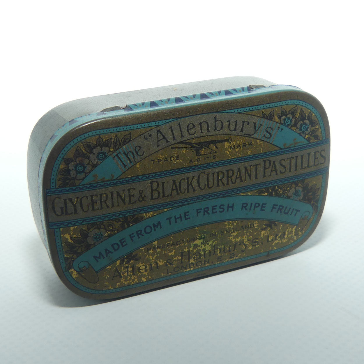 Allenburys Glycerine & Blackcurrant Pastilles tin