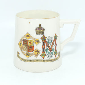 WH Goss King George V Queen Mary commemorative mug | Alsager Urban District Council