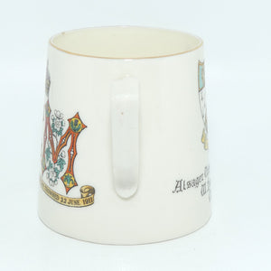 WH Goss King George V Queen Mary commemorative mug | Alsager Urban District Council