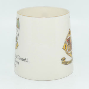 WH Goss King George V Queen Mary commemorative mug | Alsager Urban District Council