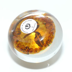 John Deacons Scotland the Brave medium paperweight | Amber